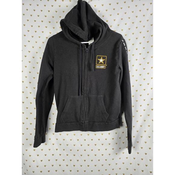 Victorias Secret Pink UNITED STATES ARMY BLING Hoodie Jacket  SMALL - Picture 1 of 4
